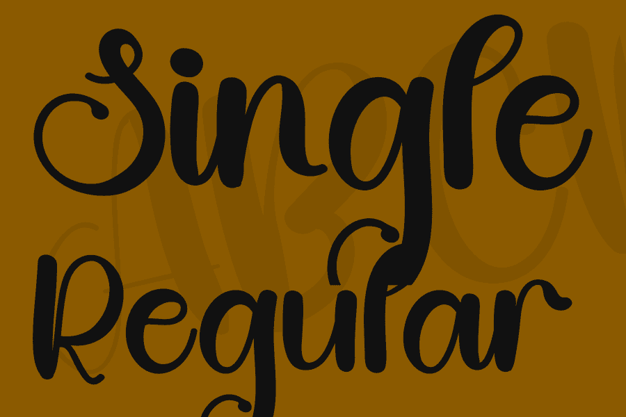 Single Font · 1001 Fonts