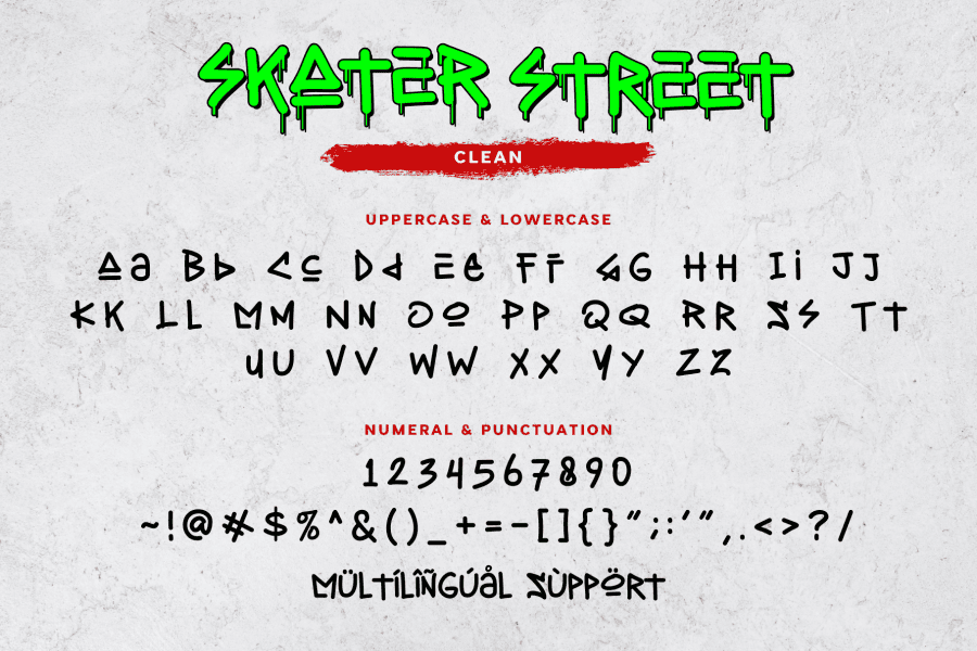 Skater Street Font Family · 1001 Fonts
