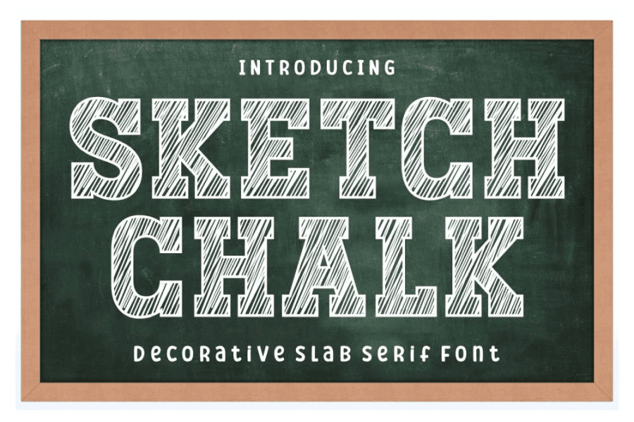 Sketch Chalk Font · 1001 Fonts