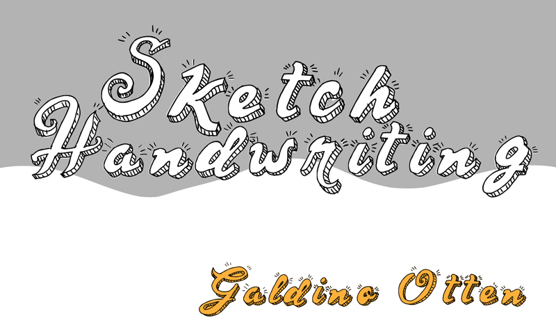 Sketch Handwriting illustration 1