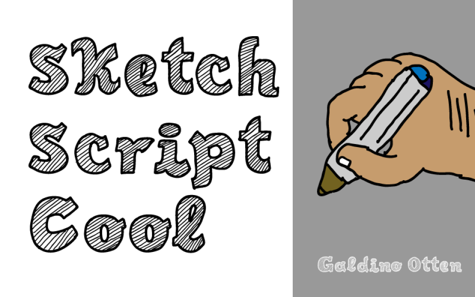 Sketch Script Cool Font · 1001 Fonts