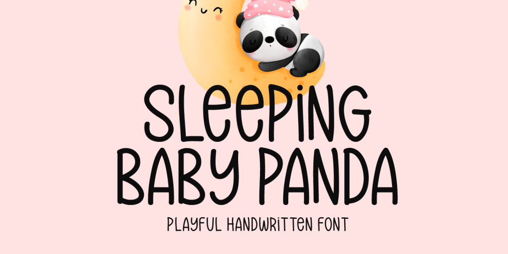 Sleeping Baby Panda illustration 2