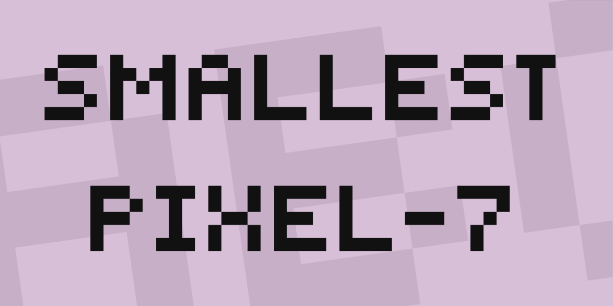 Smallest Pixel-7 Font · 1001 Fonts