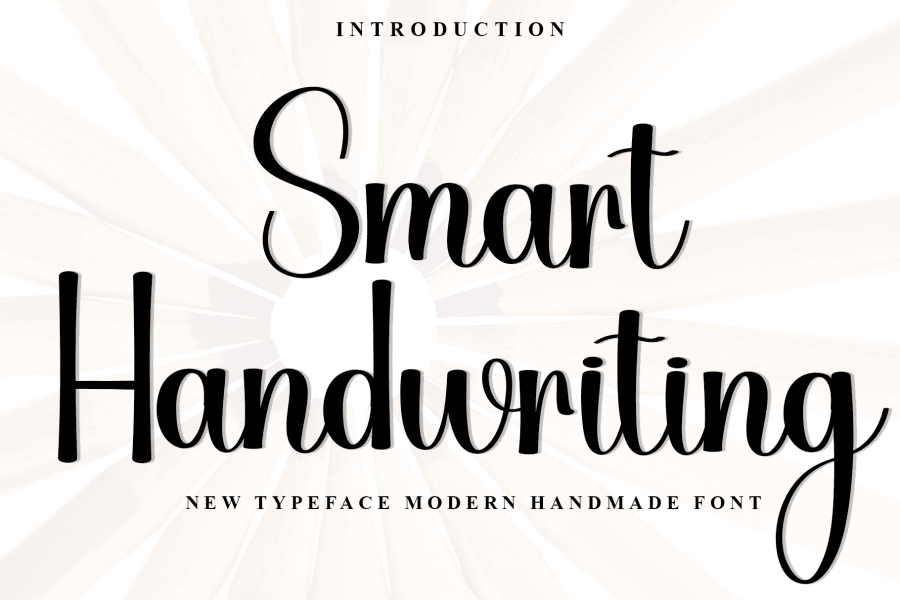 Smart Font Type Smart Handwriting Font · 1001 Fonts