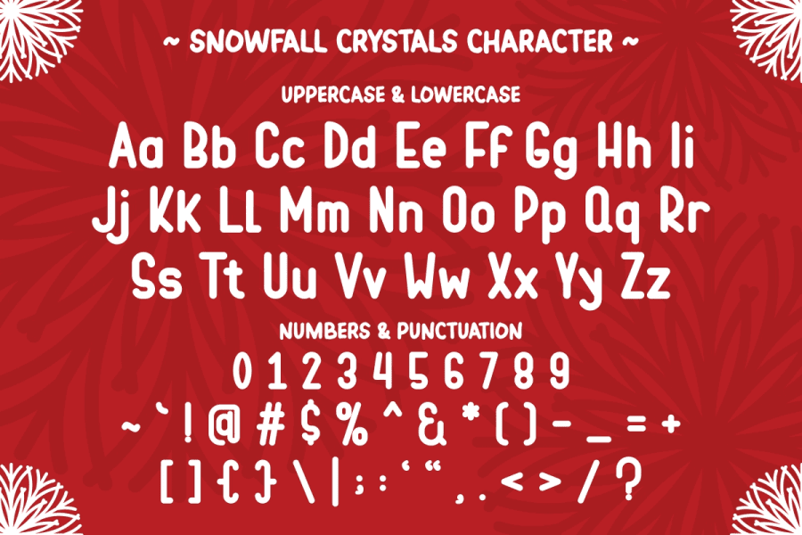 Snowfall Crystals Font · 1001 Fonts