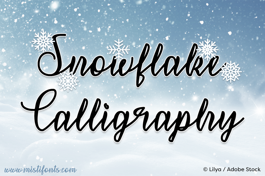 Snowflake Calligraphy illustration 6
