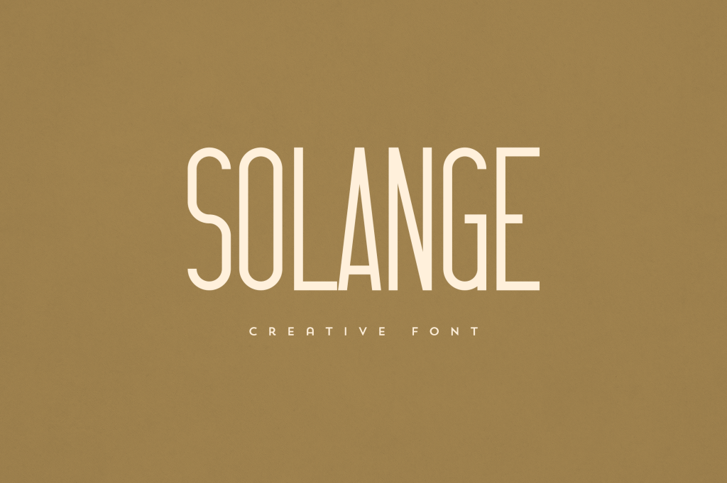 Solange Font · 1001 Fonts
