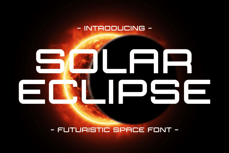 Solar Eclipse Font · 1001 Fonts