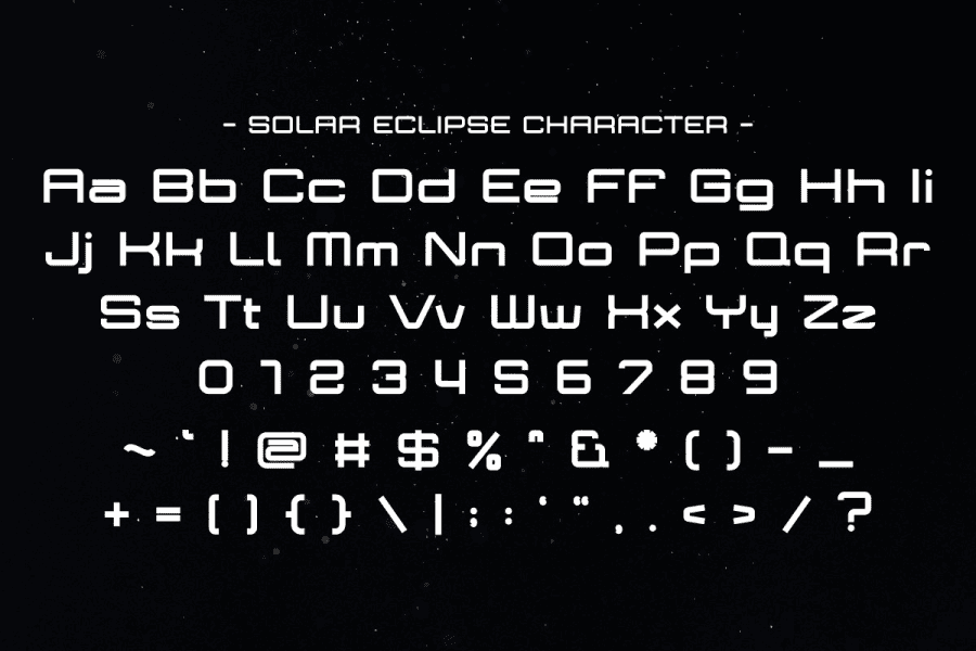 Solar Eclipse Font · 1001 Fonts