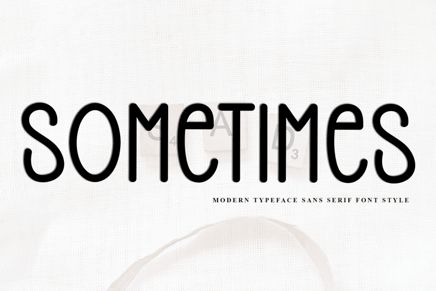 Sometimes Later Font · 1001 Fonts