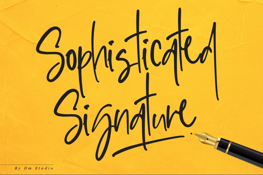 Sophisticated Signature illustration 4