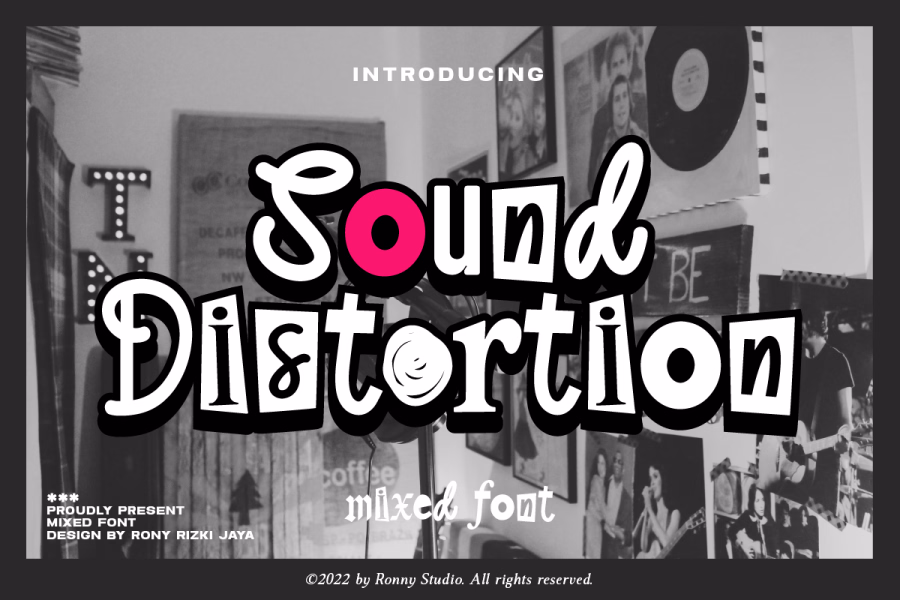 Sound Distortion by Ronny Studio — Free Font Download | NoBadFonts