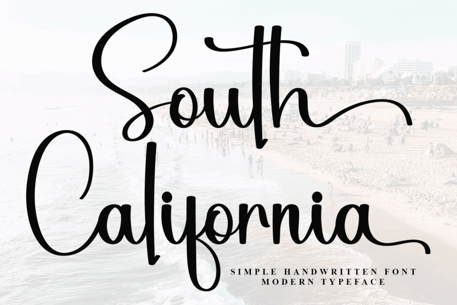 Califorinia Font South California Font · 1001 Fonts