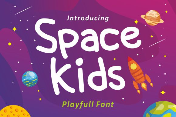 Space kids illustration 9