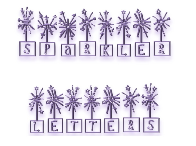 Sparkler Letters illustration 3