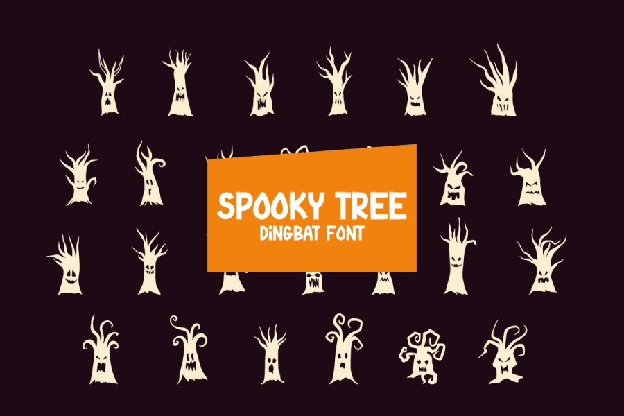 Spooky Tree Font · 1001 Fonts