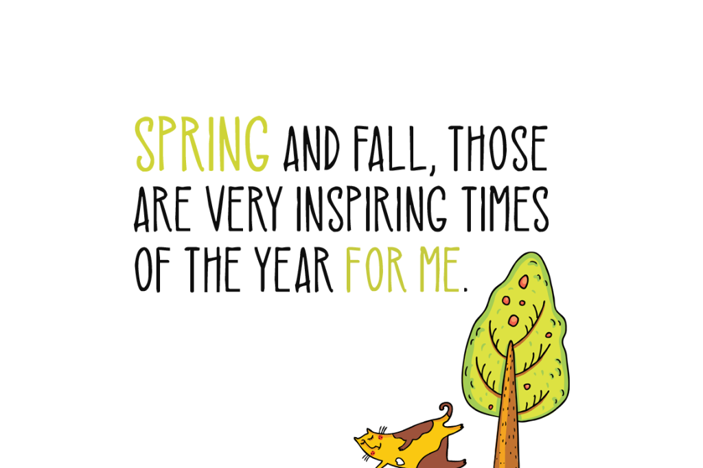 Spring Cats illustration 3