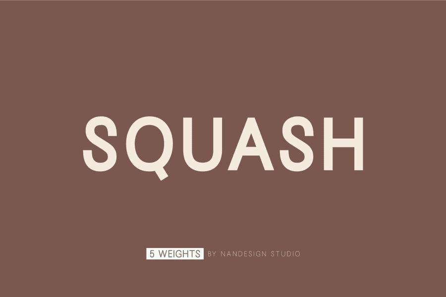 Squash Font Family · 1001 Fonts