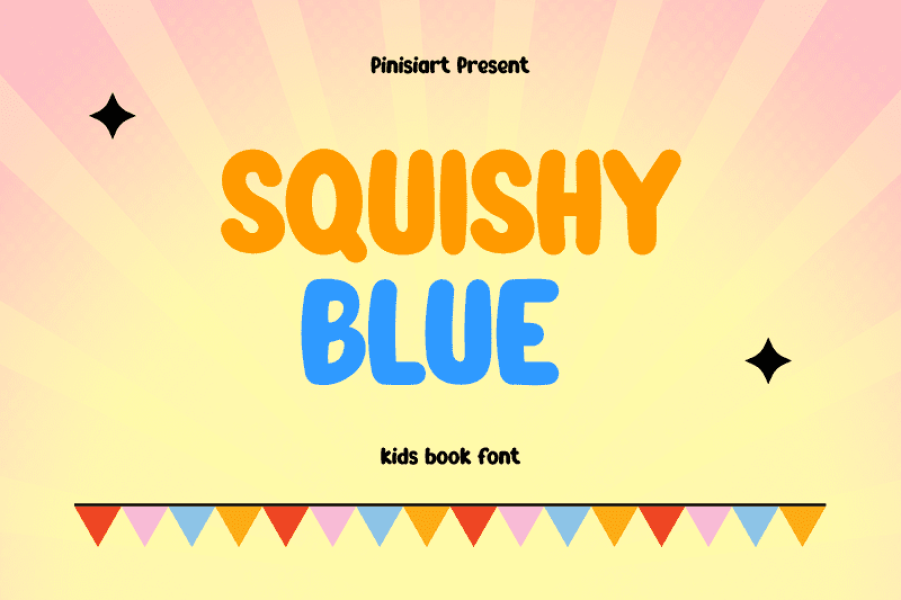 Squishy Blue illustration 2