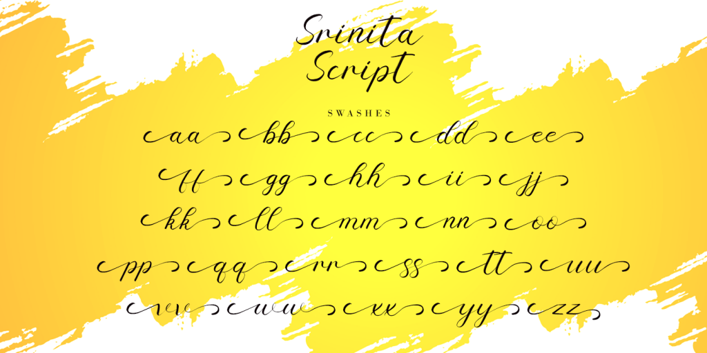 Srinita Script illustration 1