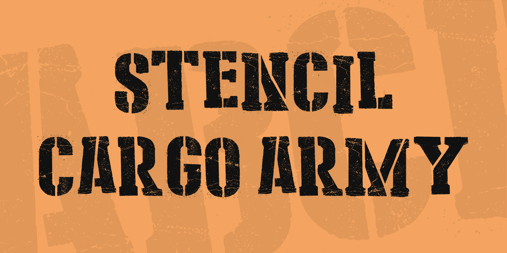 Stencil Cargo Army illustration 1