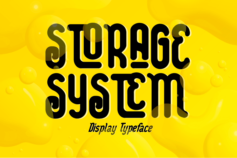 STORAGE SYSTEM DEMO Font · 1001 Fonts