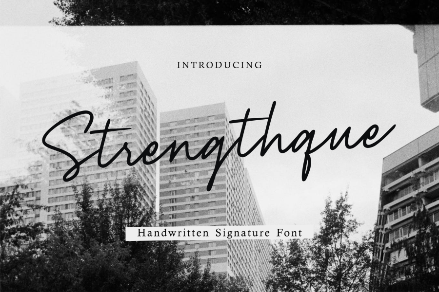 Strengthque Font · 1001 Fonts