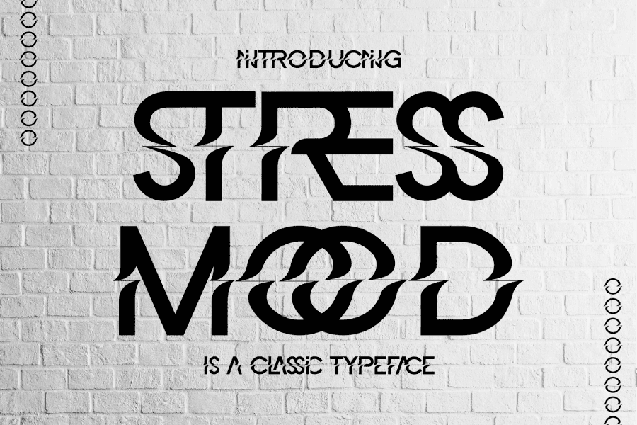 Stressed Text STRESS MOOD DEMO Font · 1001 Fonts