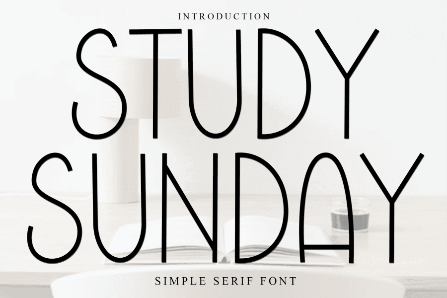 Lesson Study Font Study Sunday Font · 1001 Fonts
