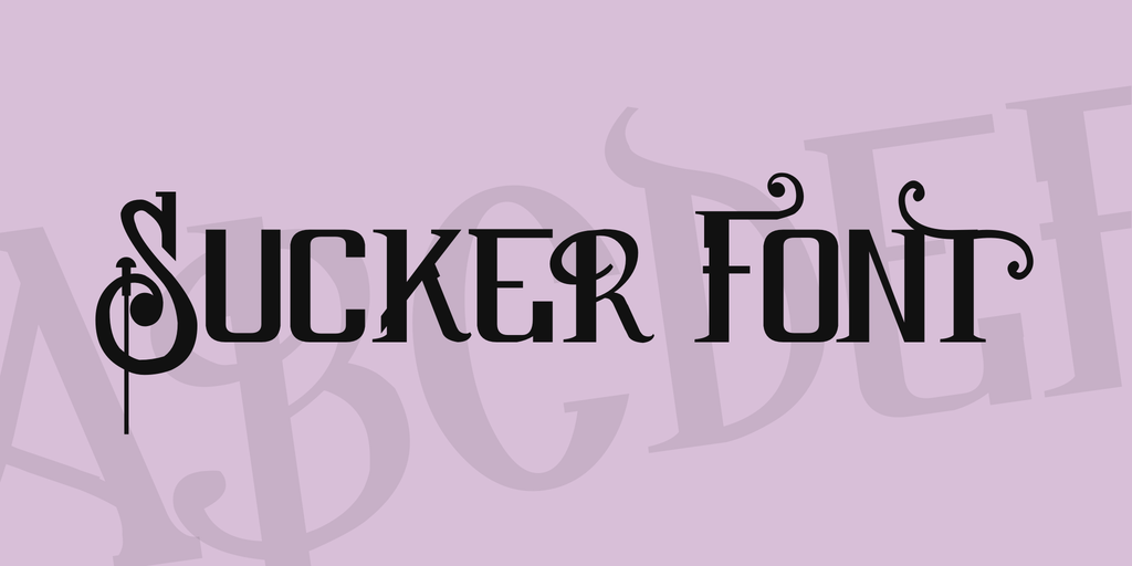 Sucker Font illustration 2