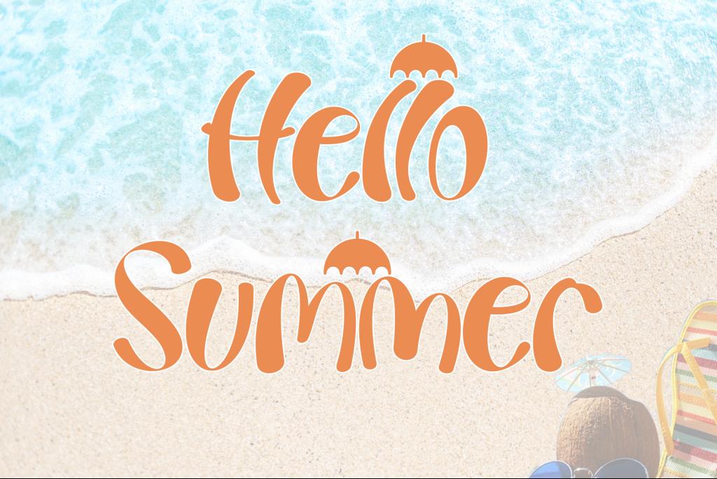 Summer Beach Font illustration 3
