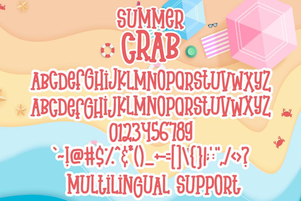 Summer Crab illustration 3
