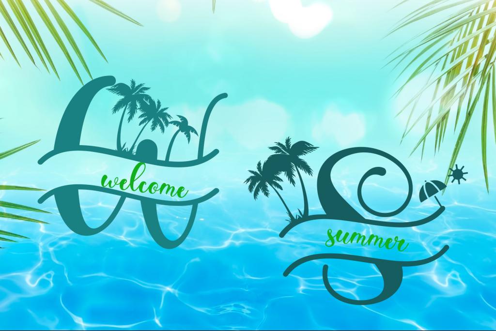 Summer Monogram illustration 3