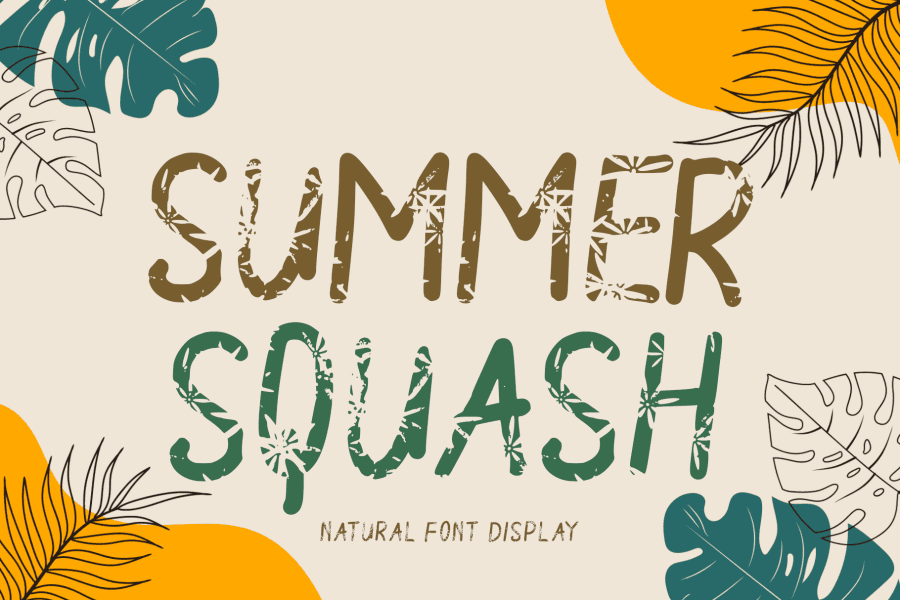 Summer Squash Font · 1001 Fonts