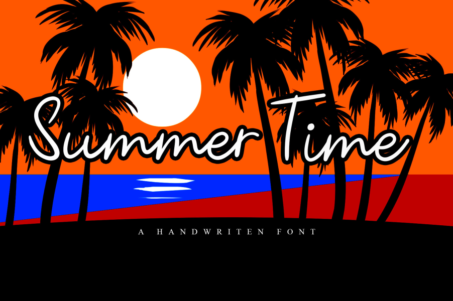 Summer Time Font · 1001 Fonts