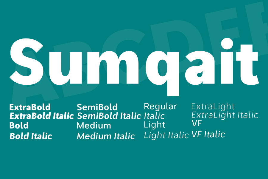 Sumqait Font Family · 1001 Fonts