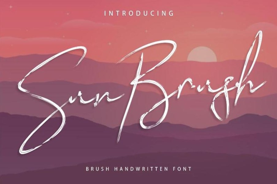 Sun Brush Font · 1001 Fonts
