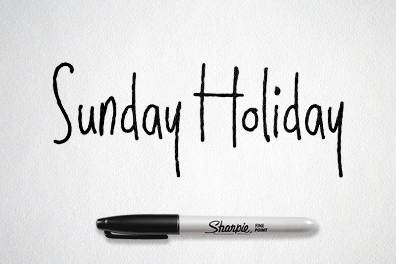Sunday Holiday illustration 2