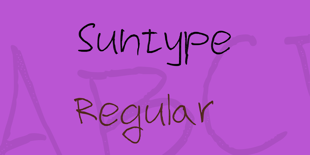 Suntype Font · 1001 Fonts