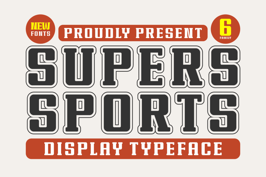 Supers Sports Font Family · 1001 Fonts