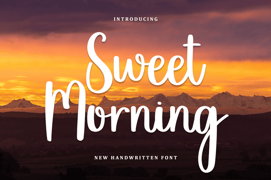 Sweet Morning Font · 1001 Fonts