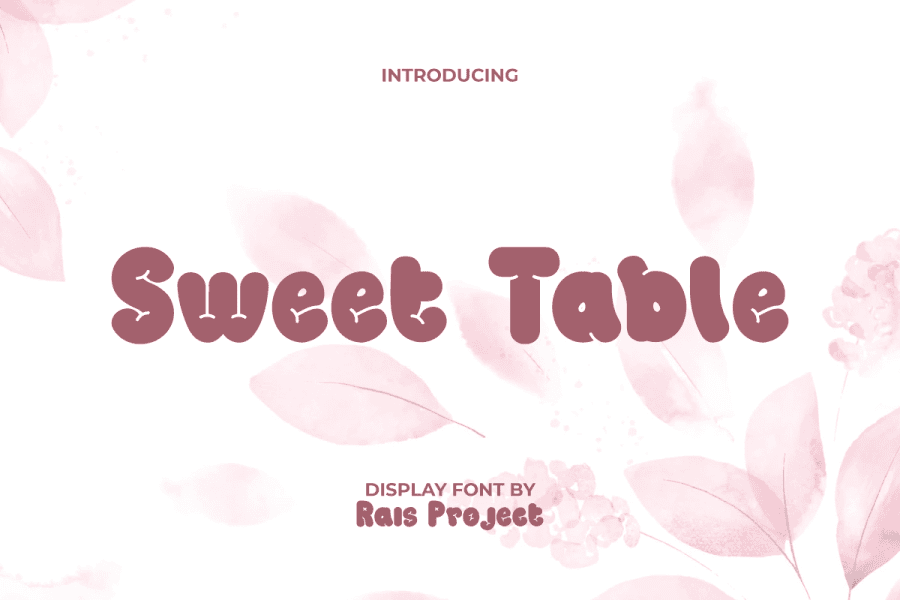 Sweet Table Demo Font · 1001 Fonts
