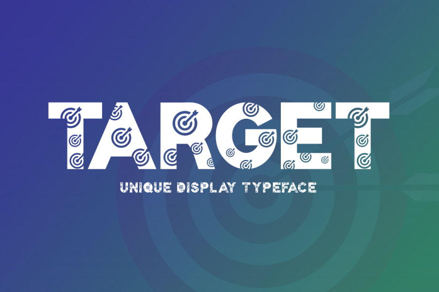 Target. Sign Font Target Font · 1001 Fonts