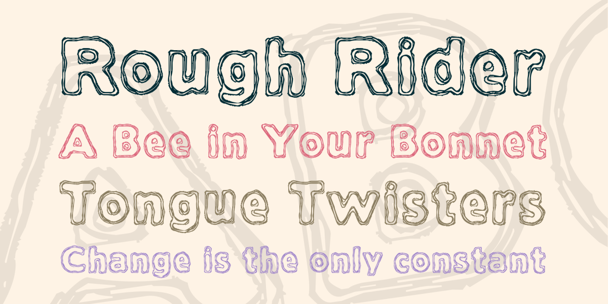 Typhography Text 7 Free Jittery, Black Fonts · 1001 Fonts