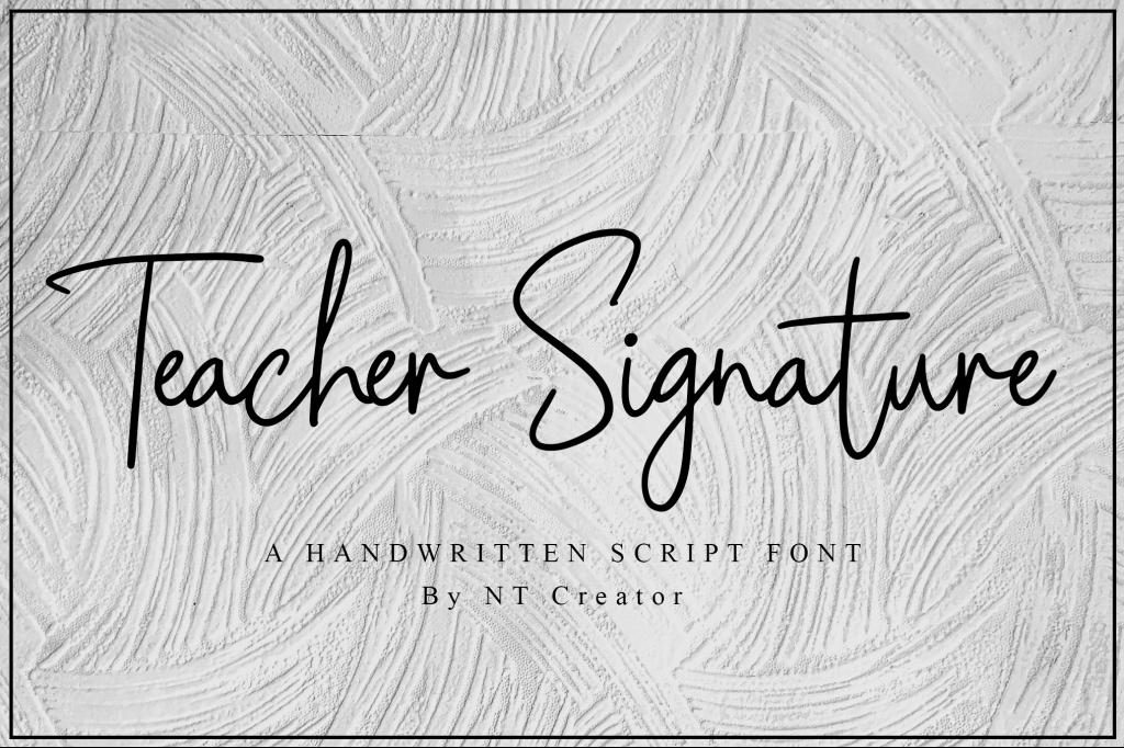 Teacher Signature illustration 2