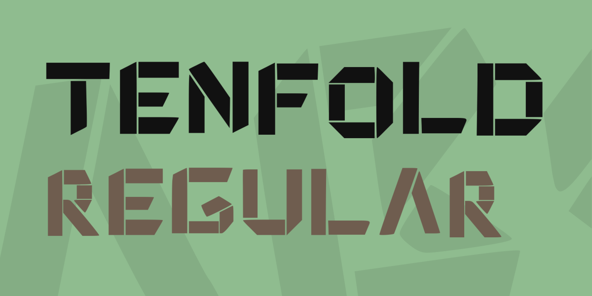 Tenfold Font · 1001 Fonts