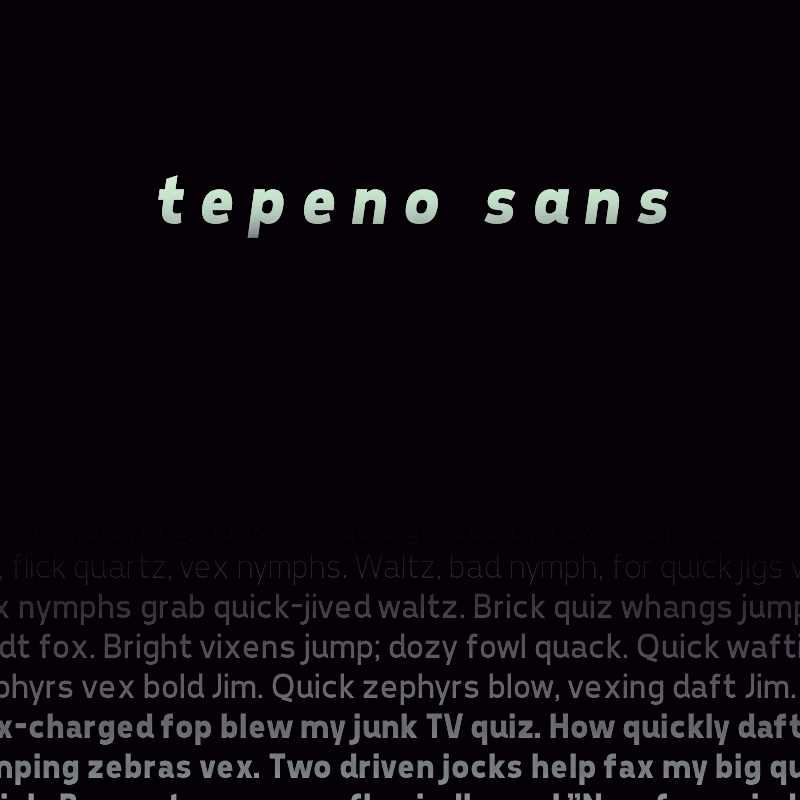 Tepeno Sans illustration 1