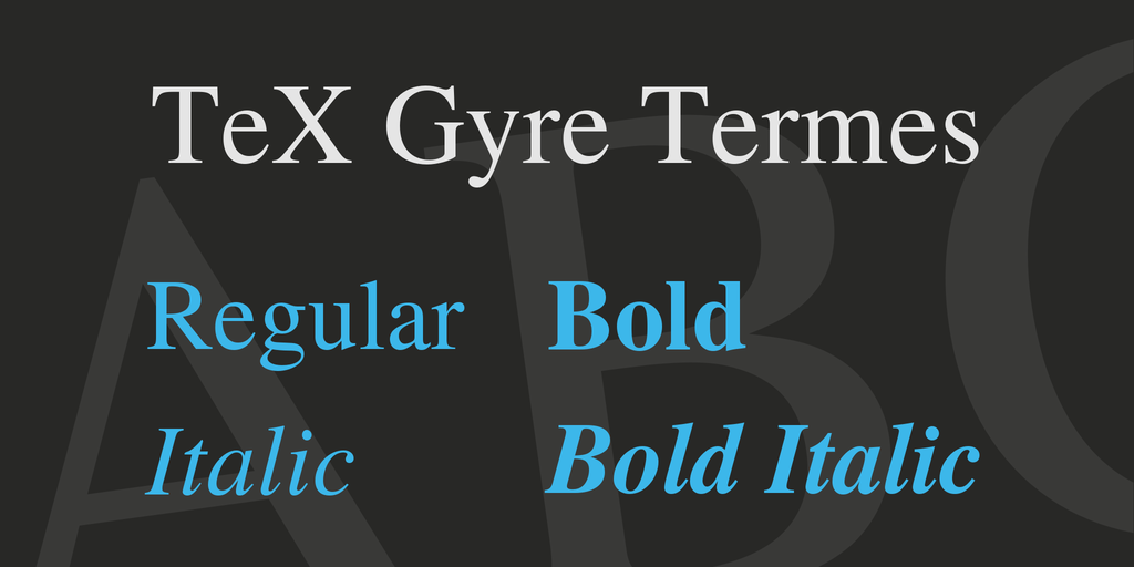 TeX Gyre Termes illustration 1