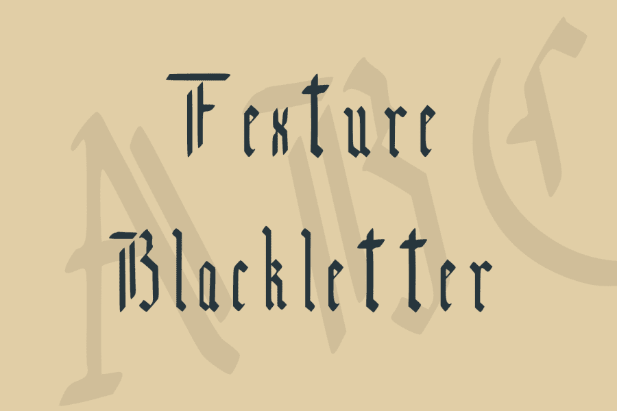 Texture Blackletter Font · 1001 Fonts