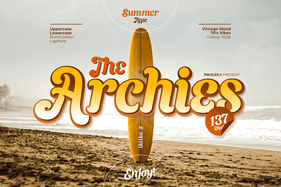 The Archies Typeface Font · 1001 Fonts